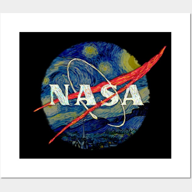 Nasa Starry Night Wall Art by Bomdesignz